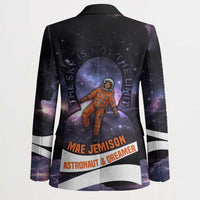 Mae Jemison Blazer Cartoon Astronaut Portrait, The Sky Is Not the Limit Quote and Galaxy Dreamer - Wonder Print Shop