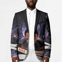 Mae Jemison Blazer Cartoon Astronaut Portrait, The Sky Is Not the Limit Quote and Galaxy Dreamer - Wonder Print Shop