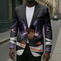 Mae Jemison Blazer Cartoon Astronaut Portrait, The Sky Is Not the Limit Quote and Galaxy Dreamer - Wonder Print Shop