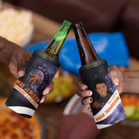 Mae Jemison 4 in 1 Can Cooler Tumbler Cartoon Astronaut Portrait, The Sky Is Not the Limit Quote and Galaxy Dreamer - Wonder Print Shop
