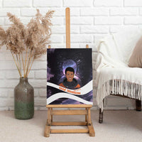 Mae Jemison Canvas Wall Art Cartoon Astronaut Portrait, The Sky Is Not the Limit Quote and Galaxy Dreamer - Wonder Print Shop
