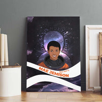 Mae Jemison Canvas Wall Art Cartoon Astronaut Portrait, The Sky Is Not the Limit Quote and Galaxy Dreamer - Wonder Print Shop
