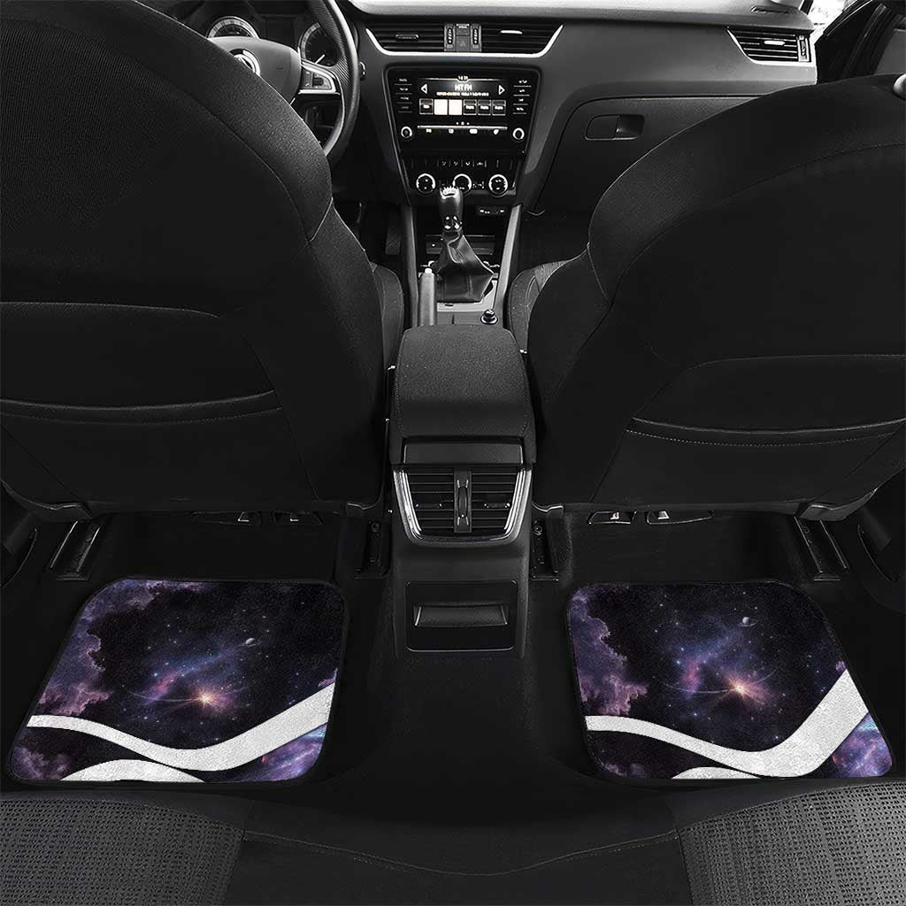 Mae Jemison Car Mats Cartoon Astronaut Portrait, The Sky Is Not the Limit Quote and Galaxy Dreamer - Wonder Print Shop