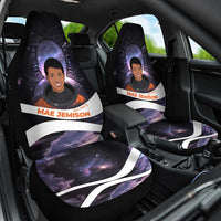 Mae Jemison Car Seat Cover Cartoon Astronaut Portrait, The Sky Is Not the Limit Quote and Galaxy Dreamer - Wonder Print Shop