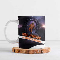 Mae Jemison Ceramic Mug Cartoon Astronaut Portrait, The Sky Is Not the Limit Quote and Galaxy Dreamer - Wonder Print Shop