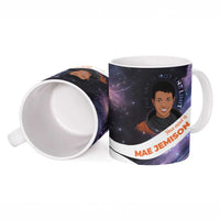 Mae Jemison Ceramic Mug Cartoon Astronaut Portrait, The Sky Is Not the Limit Quote and Galaxy Dreamer - Wonder Print Shop