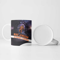 Mae Jemison Ceramic Mug Cartoon Astronaut Portrait, The Sky Is Not the Limit Quote and Galaxy Dreamer - Wonder Print Shop