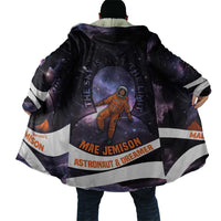 Mae Jemison Cloak Cartoon Astronaut Portrait, The Sky Is Not the Limit Quote and Galaxy Dreamer - Wonder Print Shop