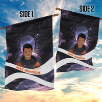 Mae Jemison Garden Flag Cartoon Astronaut Portrait, The Sky Is Not the Limit Quote and Galaxy Dreamer - Wonder Print Shop