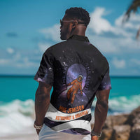 Mae Jemison Hawaiian Shirt Cartoon Astronaut Portrait, The Sky Is Not the Limit Quote and Galaxy Dreamer - Wonder Print Shop