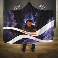 Mae Jemison Hooded Blanket Cartoon Astronaut Portrait, The Sky Is Not the Limit Quote and Galaxy Dreamer - Wonder Print Shop