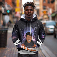 Mae Jemison Hoodie Cartoon Astronaut Portrait, The Sky Is Not the Limit Quote and Galaxy Dreamer - Wonder Print Shop