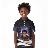 Mae Jemison Kid Polo Shirt Cartoon Astronaut Portrait, The Sky Is Not the Limit Quote and Galaxy Dreamer - Wonder Print Shop