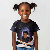 Mae Jemison Kid T shirt Cartoon Astronaut Portrait, The Sky Is Not the Limit Quote and Galaxy Dreamer - Wonder Print Shop