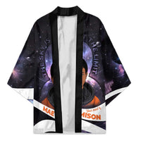 Mae Jemison Kimono Cartoon Astronaut Portrait, The Sky Is Not the Limit Quote and Galaxy Dreamer - Wonder Print Shop