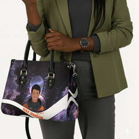 Mae Jemison Leather Bag Cartoon Astronaut Portrait, The Sky Is Not the Limit Quote and Galaxy Dreamer - Wonder Print Shop