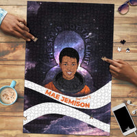Mae Jemison Puzzle Cartoon Astronaut Portrait, The Sky Is Not the Limit Quote and Galaxy Dreamer - Wonder Print Shop