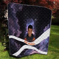 Mae Jemison Quilt Cartoon Astronaut Portrait, The Sky Is Not the Limit Quote and Galaxy Dreamer - Wonder Print Shop