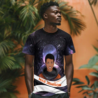 Mae Jemison T shirt Cartoon Astronaut Portrait, The Sky Is Not the Limit Quote and Galaxy Dreamer - Wonder Print Shop