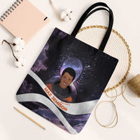 Mae Jemison Tote Bag Cartoon Astronaut Portrait, The Sky Is Not the Limit Quote and Galaxy Dreamer - Wonder Print Shop