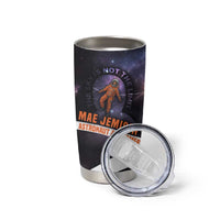 Mae Jemison Tumbler Cup Cartoon Astronaut Portrait, The Sky Is Not the Limit Quote and Galaxy Dreamer - Wonder Print Shop