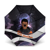 Mae Jemison Umbrella Cartoon Astronaut Portrait, The Sky Is Not the Limit Quote and Galaxy Dreamer - Wonder Print Shop