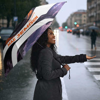 Mae Jemison Umbrella Cartoon Astronaut Portrait, The Sky Is Not the Limit Quote and Galaxy Dreamer - Wonder Print Shop