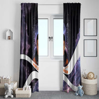 Mae Jemison Window Curtain Cartoon Astronaut Portrait, The Sky Is Not the Limit Quote and Galaxy Dreamer - Wonder Print Shop