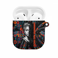 Chimamanda Ngozi Adichie AirPods Case with Monochrome Portrait, The Danger of a Single Story Quote - Wonder Print Shop