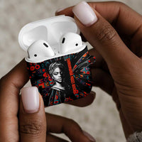 Chimamanda Ngozi Adichie AirPods Case with Monochrome Portrait, The Danger of a Single Story Quote - Wonder Print Shop