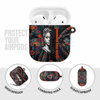Chimamanda Ngozi Adichie AirPods Case with Monochrome Portrait, The Danger of a Single Story Quote - Wonder Print Shop
