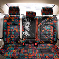 Chimamanda Ngozi Adichie Back Car Seat Cover with Monochrome Portrait, The Danger of a Single Story Quote - Wonder Print Shop
