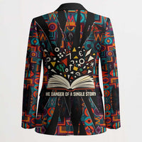 Chimamanda Ngozi Adichie Blazer with Monochrome Portrait, The Danger of a Single Story Quote - Wonder Print Shop