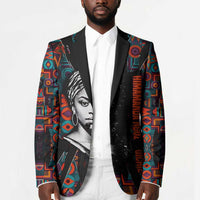 Chimamanda Ngozi Adichie Blazer with Monochrome Portrait, The Danger of a Single Story Quote - Wonder Print Shop