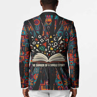 Chimamanda Ngozi Adichie Blazer with Monochrome Portrait, The Danger of a Single Story Quote - Wonder Print Shop