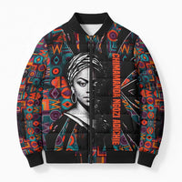 Chimamanda Ngozi Adichie Bomber Puffer Jacket with Monochrome Portrait, The Danger of a Single Story Quote - Wonder Print Shop
