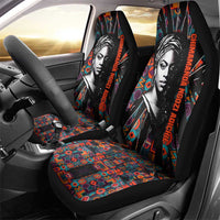 Chimamanda Ngozi Adichie Car Seat Cover with Monochrome Portrait, The Danger of a Single Story Quote - Wonder Print Shop