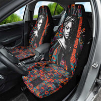 Chimamanda Ngozi Adichie Car Seat Cover with Monochrome Portrait, The Danger of a Single Story Quote - Wonder Print Shop