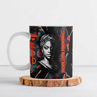 Chimamanda Ngozi Adichie Ceramic Mug with Monochrome Portrait, The Danger of a Single Story Quote - Wonder Print Shop