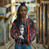 Chimamanda Ngozi Adichie Hoodie with Monochrome Portrait, The Danger of a Single Story Quote - Wonder Print Shop