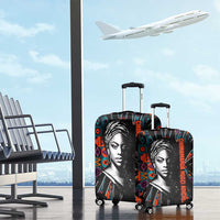 Chimamanda Ngozi Adichie Luggage Cover with Monochrome Portrait, The Danger of a Single Story Quote - Wonder Print Shop