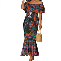 Chimamanda Ngozi Adichie Mermaid Dress with Monochrome Portrait, The Danger of a Single Story Quote - Wonder Print Shop