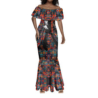 Chimamanda Ngozi Adichie Mermaid Dress with Monochrome Portrait, The Danger of a Single Story Quote - Wonder Print Shop