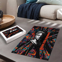Chimamanda Ngozi Adichie Puzzle with Monochrome Portrait, The Danger of a Single Story Quote - Wonder Print Shop