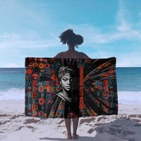 Chimamanda Ngozi Adichie Sarong with Monochrome Portrait, The Danger of a Single Story Quote - Wonder Print Shop