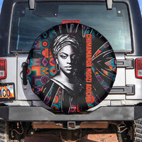 Chimamanda Ngozi Adichie Spare Tire Cover with Monochrome Portrait, The Danger of a Single Story Quote - Wonder Print Shop