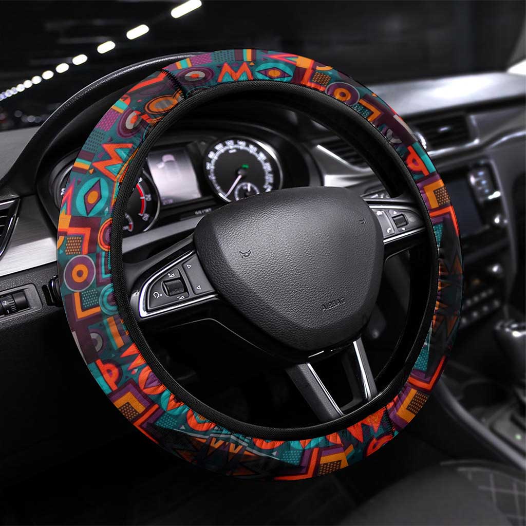 Chimamanda Ngozi Adichie Steering Wheel Cover with Monochrome Portrait, The Danger of a Single Story Quote - Wonder Print Shop