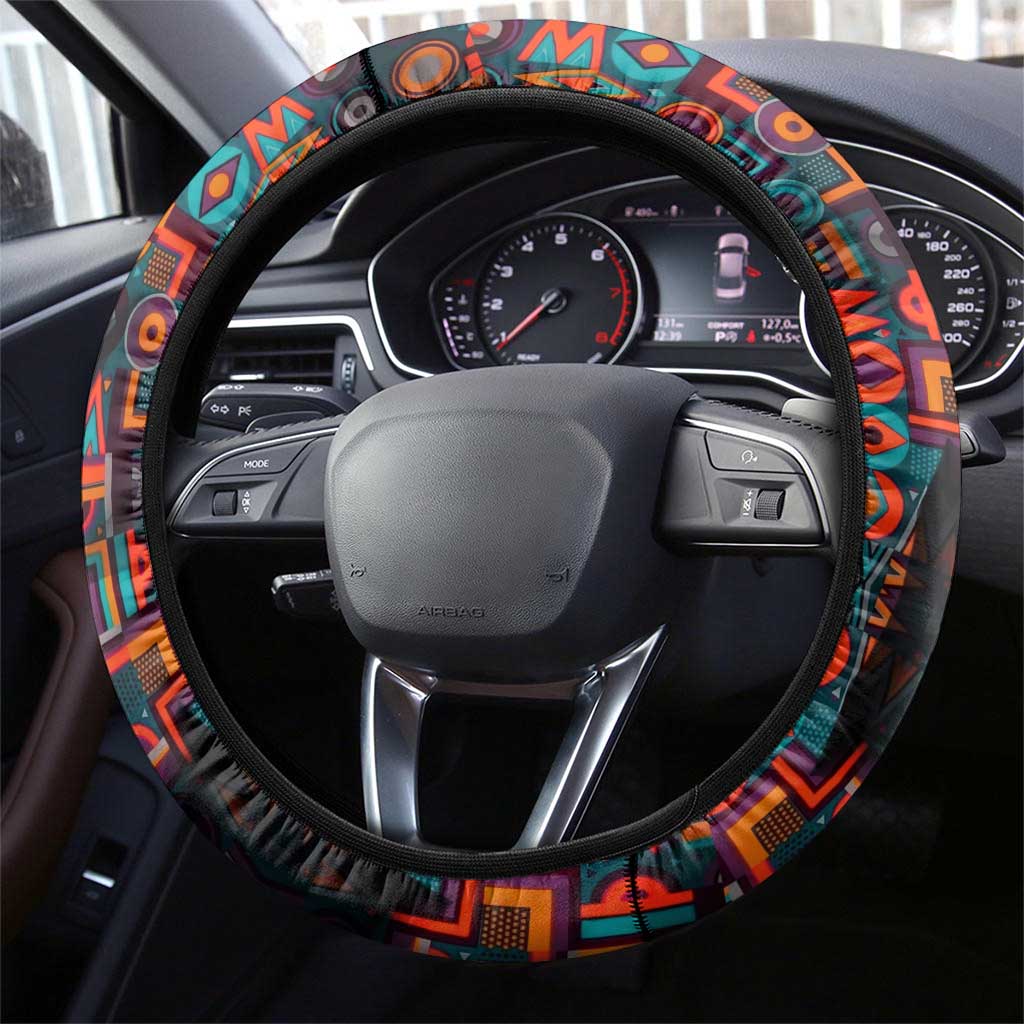Chimamanda Ngozi Adichie Steering Wheel Cover with Monochrome Portrait, The Danger of a Single Story Quote - Wonder Print Shop