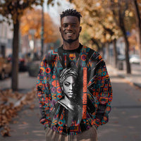 Chimamanda Ngozi Adichie Sweatshirt with Monochrome Portrait, The Danger of a Single Story Quote - Wonder Print Shop