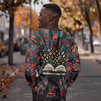 Chimamanda Ngozi Adichie Sweatshirt with Monochrome Portrait, The Danger of a Single Story Quote - Wonder Print Shop